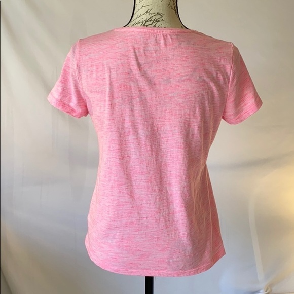 Talbots SZ Sp 85% Cotton/15% Poly Pink T-shirt - Picture 3 of 5